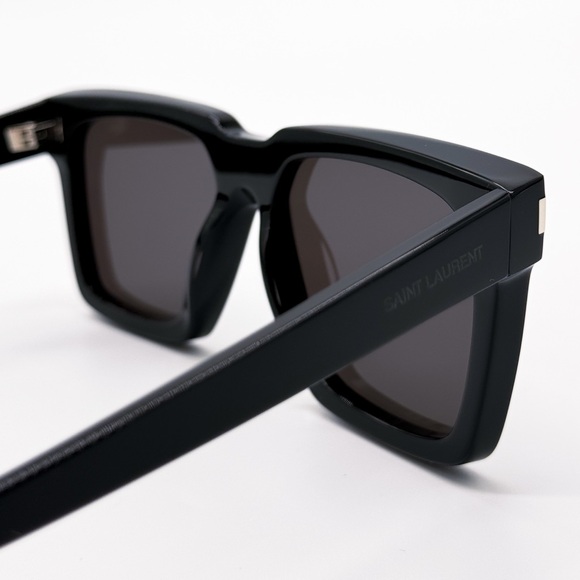NEW SAINT LAURENT SL610 001 SQUARE BLACK UNISEX SL 610 001 SUNGLASSES - Picture 6 of 9